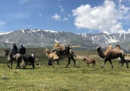 Pastoralist Kazakhs in western Mongolia. Photo: J. Castner